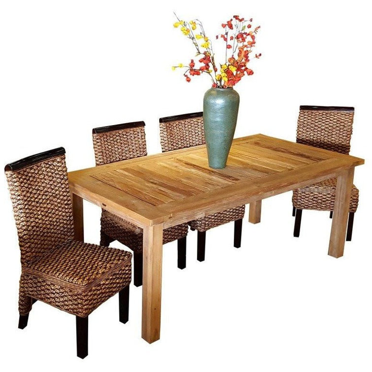 ChicTeak Teak Solid Wood Dining Table | Wayfair
